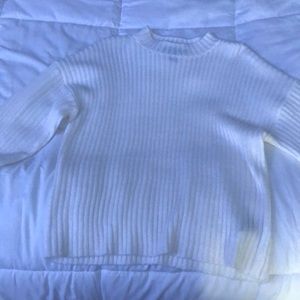 white long sleeve sweater